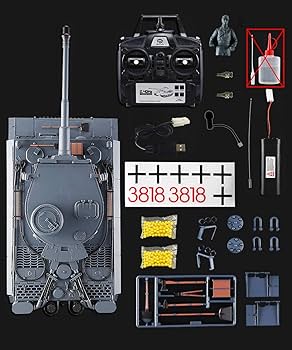 Amazon.co.jp: 1/16ラジコン戦車モデル、2.4GHz RCタンク